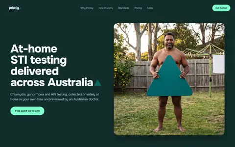 Prickly home page. The figure shown is digitally generated. Credit: Prickly.